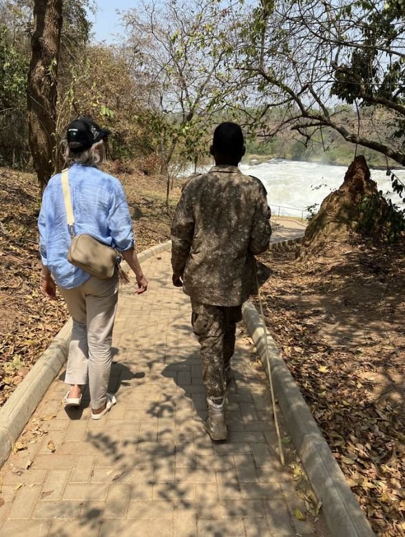 Walking towards Murchison Falls