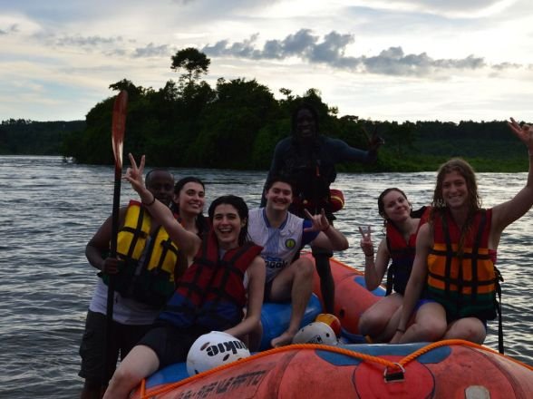 White-water rafting on the Nile